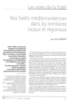 Nos forêts méditerranéennes dans les territoires locaux et régionaux