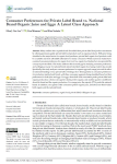 Consumer preferences for private label brand vs. national brand organic juice and eggs: a latent class approach