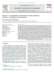 Barriers to a sustainability transformation of meat production practices - An industry actor perspective