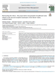 Reinventing the wheel ? The preservation and potential of traditional water wheels in the terraced irrigated landscapes of the Ricote Valley, southeast Spain