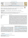 Digital transformation of the agrifood system: quantifying the conditioning factors to inform policy planning in the olive sector