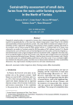 Sustainability assessment of small dairy farms from the main cattle farming systems in the north of Tunisia