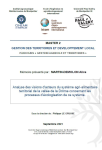 Analyse des visions d’acteurs du système agri-alimentaire territorial de la vallée de la Drôme concernant les processus d’écologisation de ce système