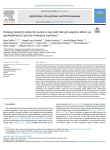 Farming intensity indirectly reduces crop yield through negative effects on agrobiodiversity and key ecological functions