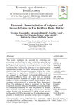 Economic characterization of irrigated and livestock farms in the Po river basin district