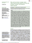 Why and how farmers manage mixed cattle–sheep farming systems and cope with economic, climatic and workforce-related hazards