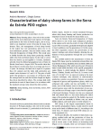 Characterization of dairy sheep farms in the Serra da Estrela PDO region