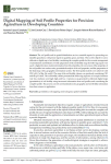 Digital mapping of soil profile properties for precision agriculture in developing countries