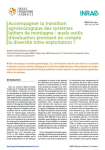 Accompagner la transition agroécologique des systèmes laitiers de montagne : quels outils d’évaluation prennent en compte la diversité intra-exploitation ?