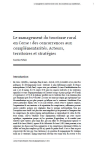 Le management du tourisme rural en Corse : des concurrences aux complémentarités. Acteurs, territoires et stratégies