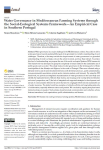 Water governance in Mediterranean farming systems through the social-ecological systems framework - An empirical case in Southern Portugal