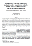 Changement climatique et stratégies d’adaptation des exploitations irriguées privées dans le sud-est tunisien : cas de la zone de Gabès-nord