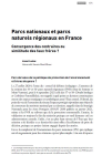 Parcs nationaux et parcs naturels régionaux en France. Convergence des contraires ou similitude des faux frères ?