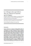 Les échanges entre agriculteurs dans un contexte de transition agroécologique. Une analyse à partir de l’étayage de l’enquête sur les situations de travail