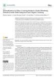 Intensification in olive growing reduces global warming potential under both integrated and organic farming