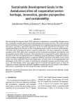 Sustainable development goals in the andalusian olive oil cooperative sector: heritage, innovation, gender perspective and sustainability