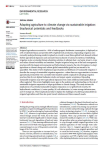 Adapting agriculture to climate change via sustainable irrigation: biophysical potentials and feedbacks