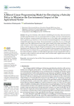 A bilevel linear programming model for developing a subsidy policy to minimize the environmental impact of the agricultural sector