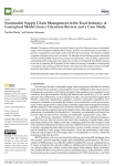 Sustainable supply chain management in the food industry: a conceptual model from a literature review and a case study