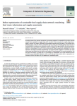 Robust optimization of sustainable food supply chain network considering food waste valorization and supply uncertainty