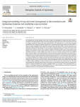 Integrated modeling of crop and water management at the watershed scale: optimizing irrigation and modifying crop succession