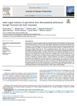 Water supply scenarios of agricultural areas: environmental performance through territorial life cycle assessment