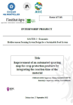 Improvement of an automated spraying map for crop protection products by integrating the reaction time of the material