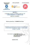 Évaluation économique des services écosystémiques et du coût de non-action en Tunisie : cas du bassin versant O.Lachbal