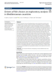 Drivers of fish choice: an exploratory analysis in Mediterranean countries