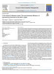 Is the technical efficiency green? The environmental efficiency of agricultural production in the MENA region