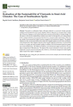 Evaluation of the sustainability of vineyards in semi-arid climates: the case of Southeastern Spain