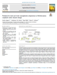 Potential for land and water management adaptations in Mediterranean croplands under climate change