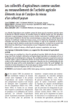 Les collectifs d'agriculteurs comme soutien au renouvellement de l'activité agricole. Éléments issus de l'analyse du réseau d'un collectif paysan