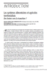 Les systèmes alimentaires et agricoles territorialisés. Des leviers vers la transition ?