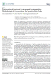 Territorialised agrifood systems and sustainability: methodological approach on the Spanish state scale