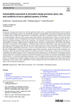 Sustainability assessment in innovation design processes: place, role, and conditions of use in agrifood systems. A review