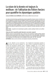 La raison de la donnée est toujours la meilleure : de l'utilisation des fichiers fonciers pour quantifier les dynamiques spatiales