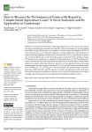 How to measure the performance of farms with regard to climate-smart agriculture goals? A set of indicators and its application in Guadeloupe