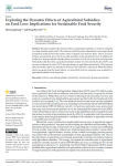 Exploring the dynamic effects of agricultural subsidies on food loss: implications for sustainable food security