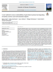 A new method to assess sustainability of agricultural systems by integrating ecosystem services and environmental impacts