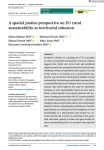 A spatial justice perspective on EU rural sustainability as territorial cohesion