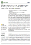 Water accounting for food security: virtual water and water productivity in the case of Tunisian olive oil value chain