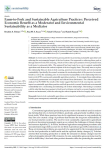 Farm-to-fork and sustainable agriculture practices: perceived economic benefit as a moderator and environmental sustainability as a mediator