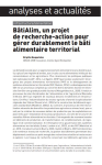 BâtiAlim, un projet de recherche-action pour gérer durablement le bâti alimentaire territorial