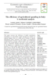 The efficiency of agricultural spending in Italy: a territorial analysis