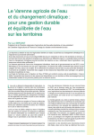 Le Varenne agricole de l'eau et du changement climatique