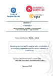 Modelling approaches for assessing the possibilities of re-localizing vegetable supply for school canteens in Guadeloupe