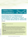 Valorisation patrimoniale et marchande de la ressource territoriale - Analyse à partir d'un produit du terroir labellisé IG : la figue sèche des At Maouche