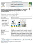 Insight into land cover dynamics and water challenges under anthropogenic and climatic changes in the eastern Nile Delta: inference from remote sensing and GIS data