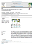 Assessing the vulnerability of food supply chains to climate change-induced disruptions